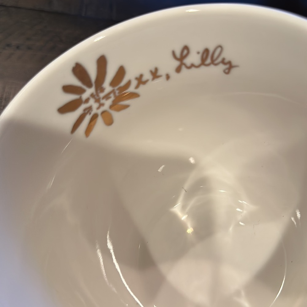 Lilly Pulitzer Tiger XX Lily Blue Floral Two 12oz Coffee Mugs Tea Cups Collector - Picture 2 of 16